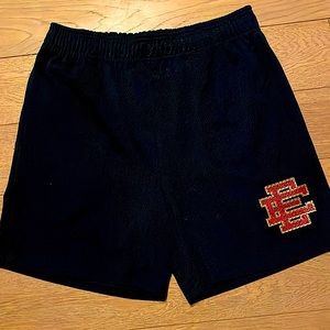Eric Emanuel shorts - navy/red/metallic gold